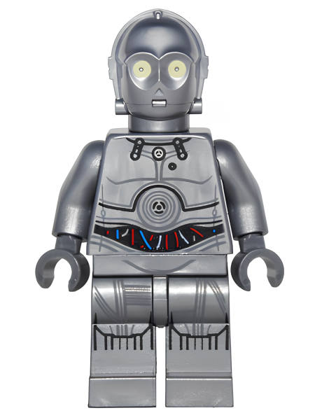 Минифигурка Lego Star Wars Silver Protocol Droid (U-3PO) sw0766 N